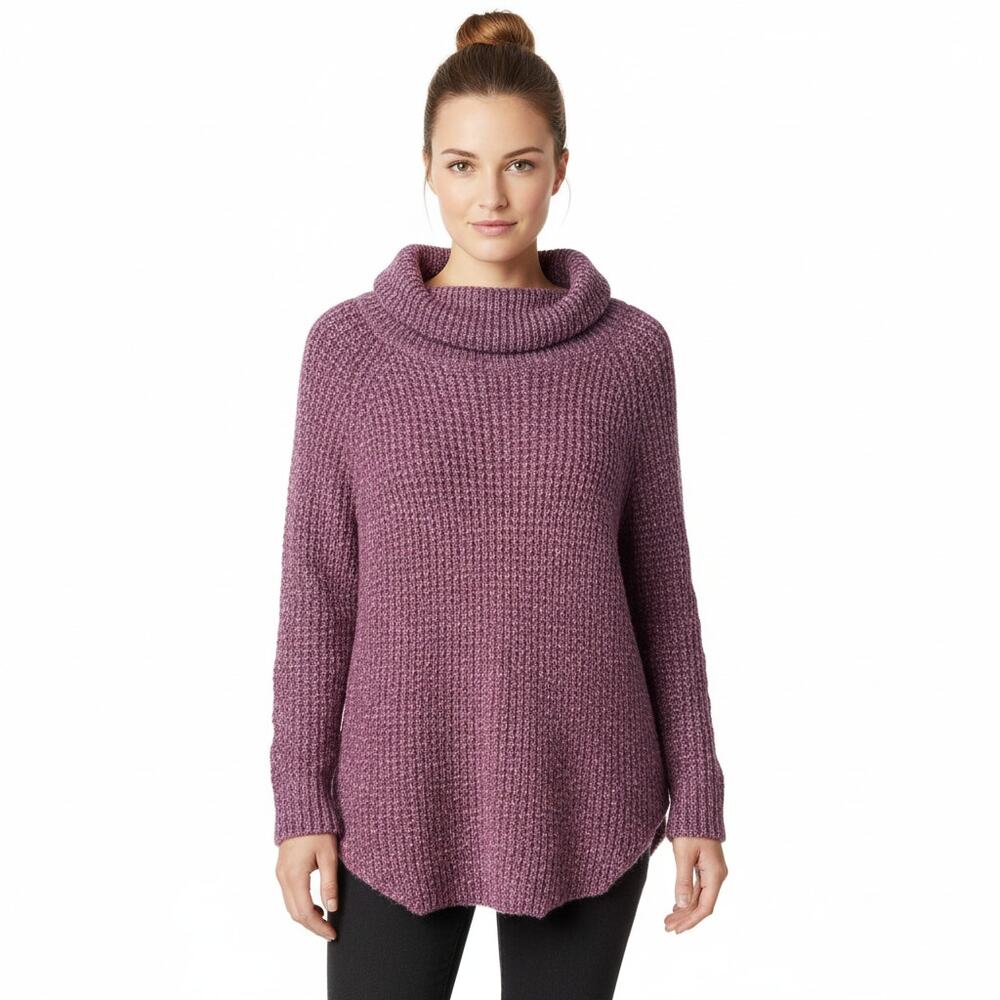 Free People Purple Soft Knit Oversized Pullover Sweater, S - Picture 4 of 11